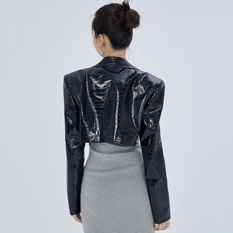 Sleek Rider: Women's Sheepskin Moto & Biker Jacket