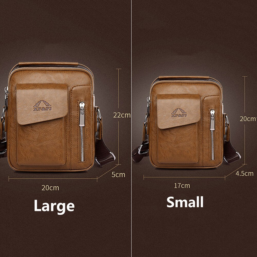 Men Fashion PU Leather Business Anti-theft