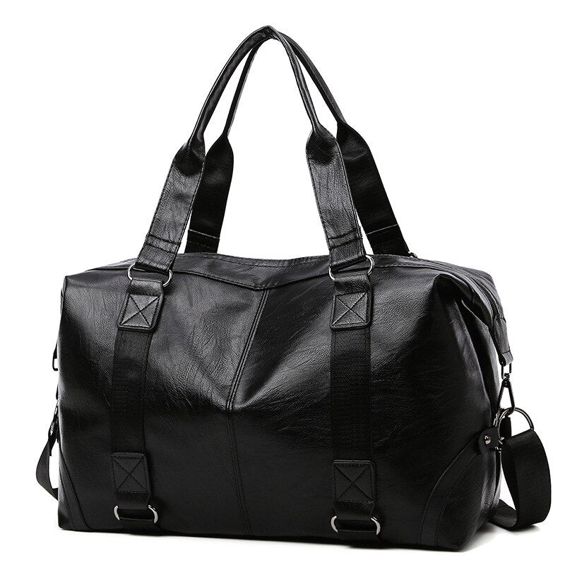 Men's Business PU Travel Handbag Soft Leather