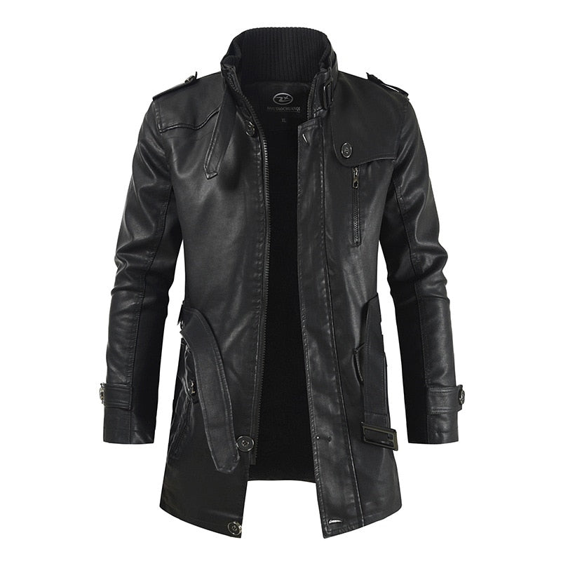 Cashmere Men's Leather Jacket
