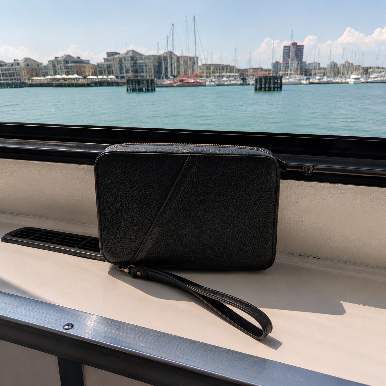 Leather Tech Organizer Pouch