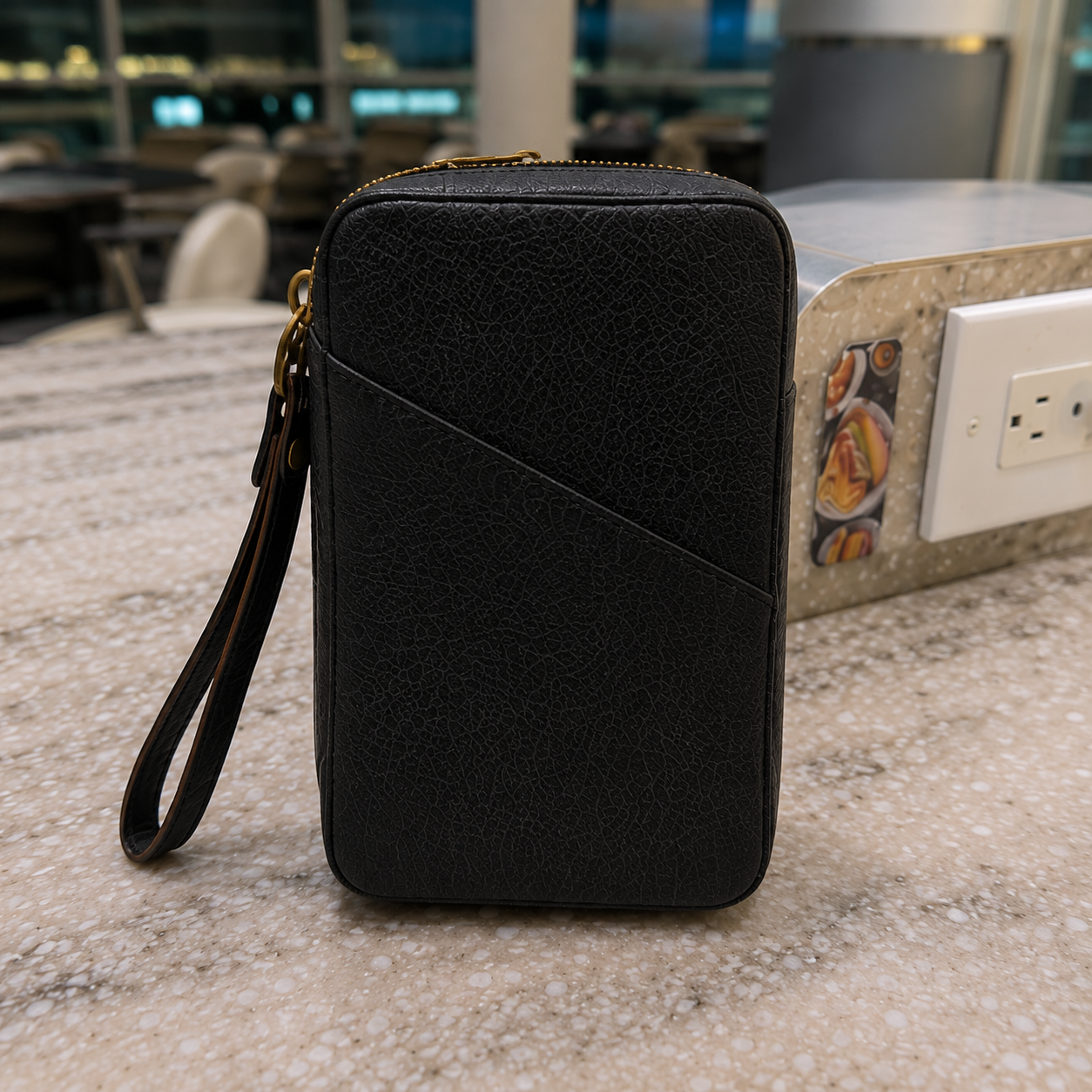 Leather Tech Organizer Pouch