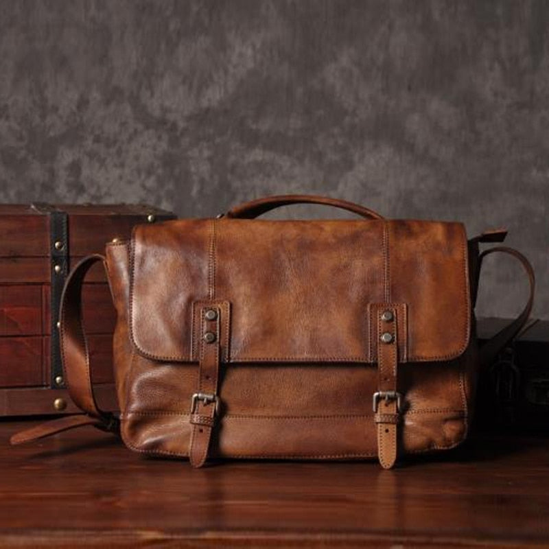 Timeless Vintage Genuine Leather Messenger Bag