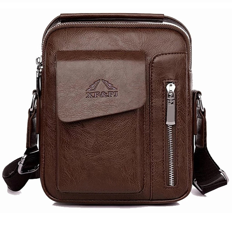 Men Fashion PU Leather Business Anti-theft