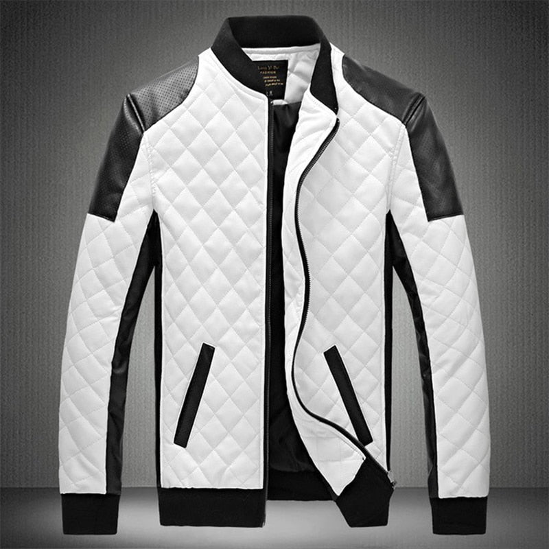 Trendy Men's Slim Patchwork Casual Jacket