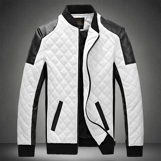 Trendy Men's Slim Patchwork Casual Jacket